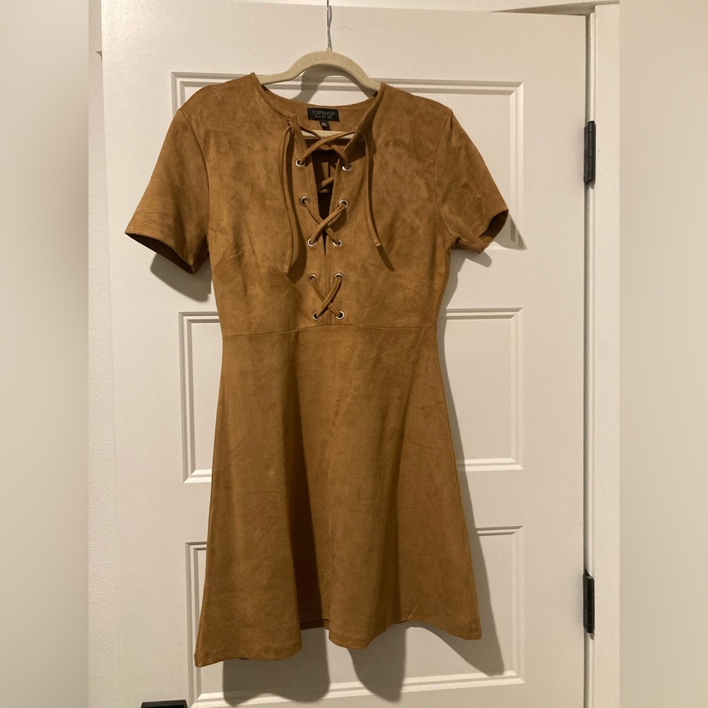 Suede TopShop dress